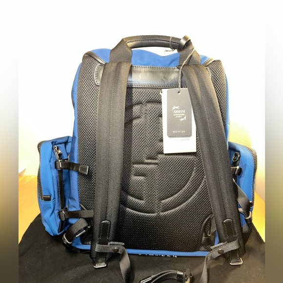 Authentic Giorgio Armani Blue Rucksack - Picture 4 of 15